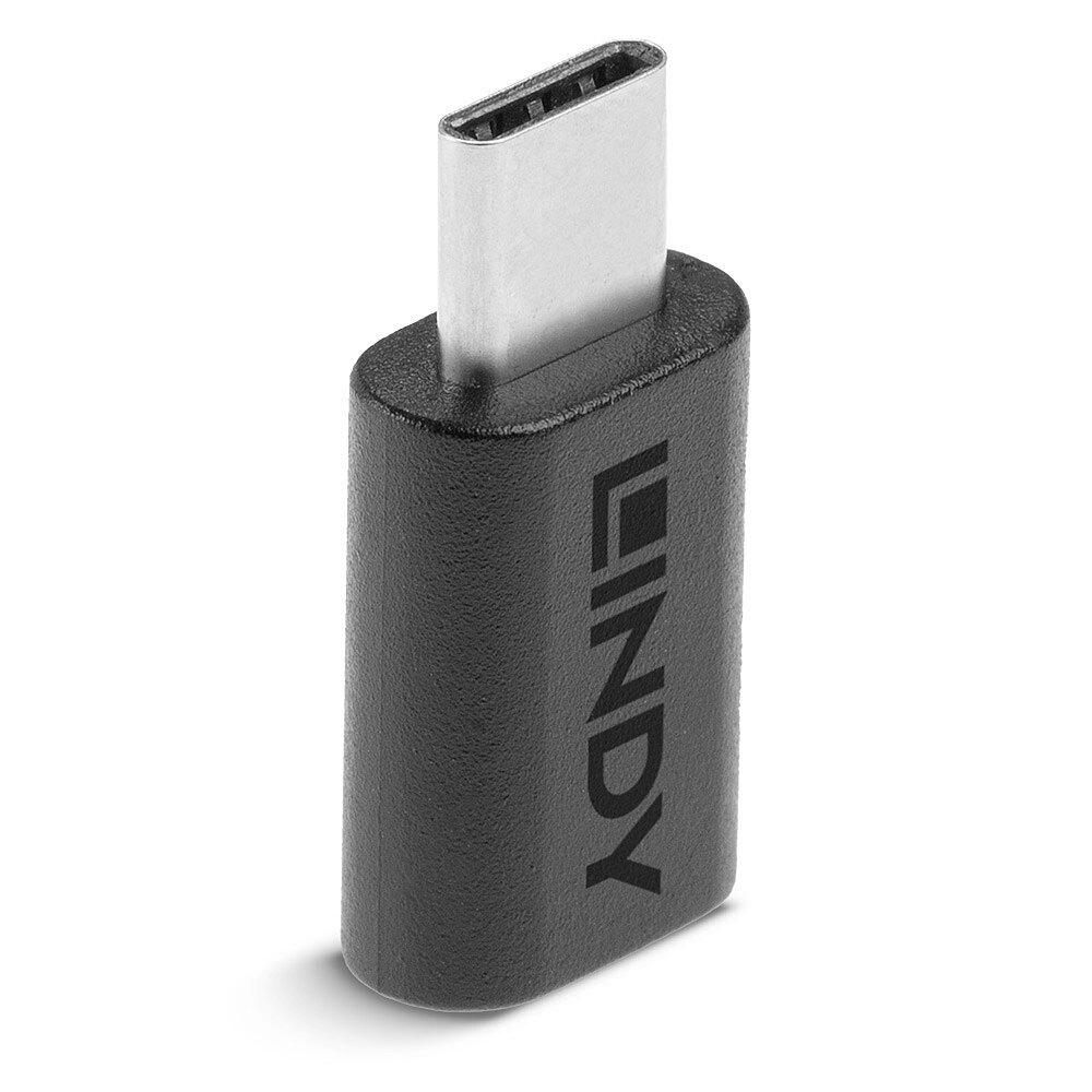 Lindy USB 2.0 Adaptor Type C / Micro-B USB Type C plug / Type Micro-B coupling