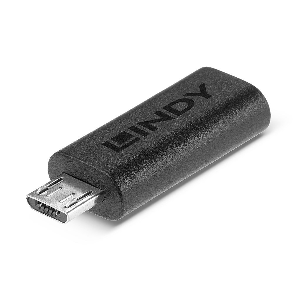 Lindy USB 2.0 Type C to Micro-B Adapter USB Type C Female to Micro-B Male