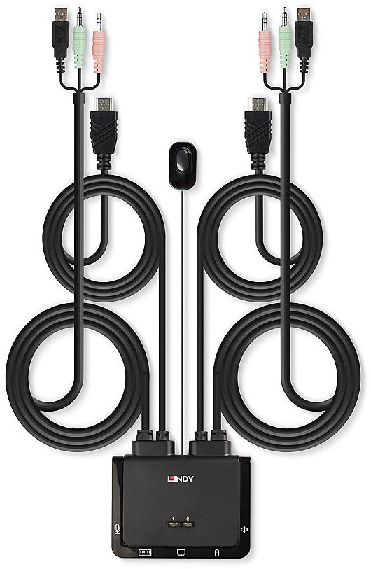 Lindy Switch KVM HDMI / USB 2.0 / Audio (2 ports)