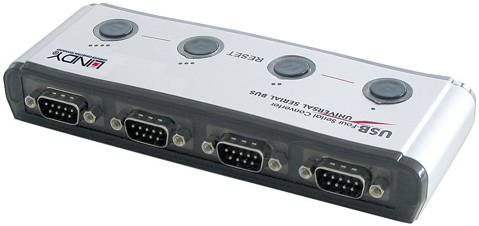 Lindy USB to Serial Converter 4 Port FTDI-Chipset