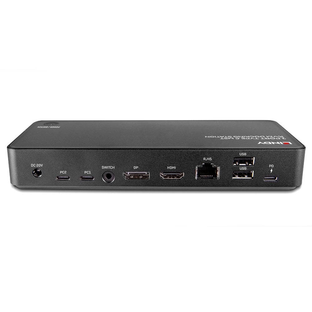 Lindy Station d'accueil KVM MST 2 ports de type C