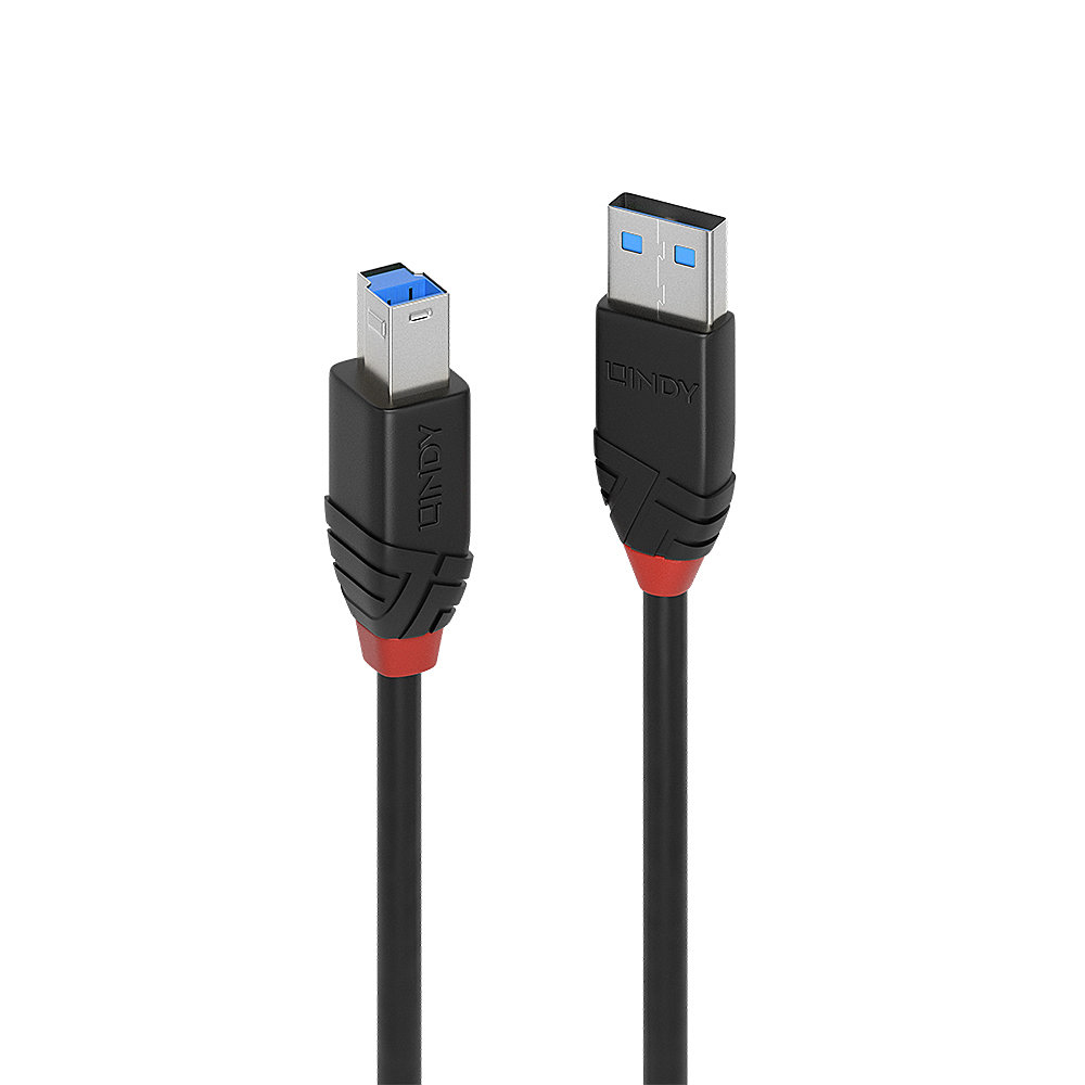 Lindy 10m USB 3.0 Active Cable Slim USB Type A Male to USB Type B Male