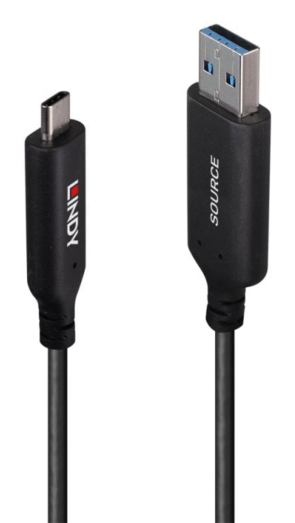 Lindy LINDY 10m USB 3.2 Gen 1 Typ A an C Hybridkabel