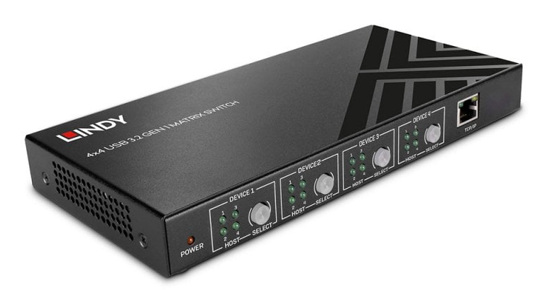 Lindy LINDY 4x4 USB 3.2 Gen 1 Matrix Switch
