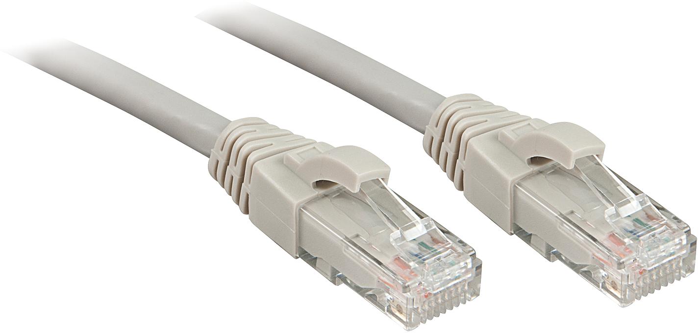 Lindy UTP Cat.6 Cable Grey 3.0m LSOH incl. Testprotocol