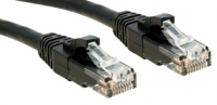 Lindy UTP Cat.6 Cable Black 1m LSOH incl. Testprotocol