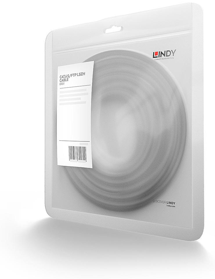 Lindy S/FTP Cat.6 Cable Grey 50m