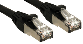 Lindy S/FTP Cat.6 Cable Black 2m LSOH incl. Testprotocol