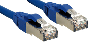 Lindy S/FTP Cat.6 Cable Blue 1m LSOH incl. Testprotocol