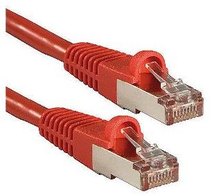 Lindy Cat.6A S/FTP LSOH Red 0.5m Patch Cable