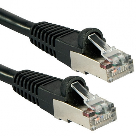 Lindy Cat.6A S/FTP LSOH Black 1m Patchcable