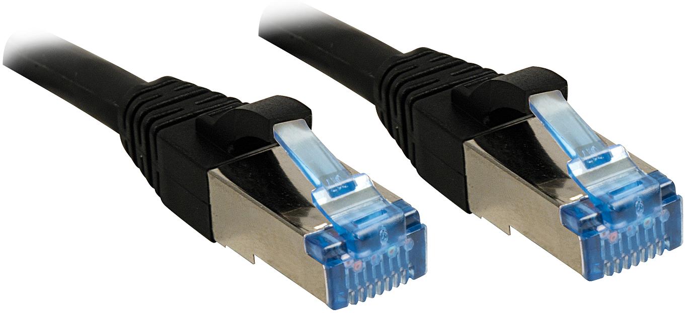 Lindy Cat.6A S/FTP LSOH Black 5m Patchcable