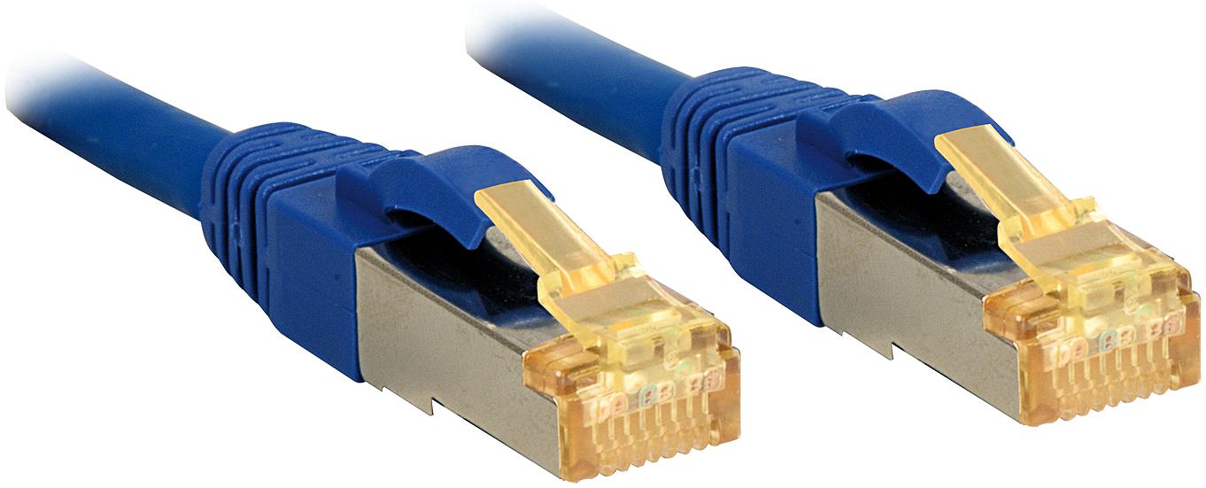 Lindy Lindy Cat.7 rawcable S/FTP PIMF LSOH blue 1m