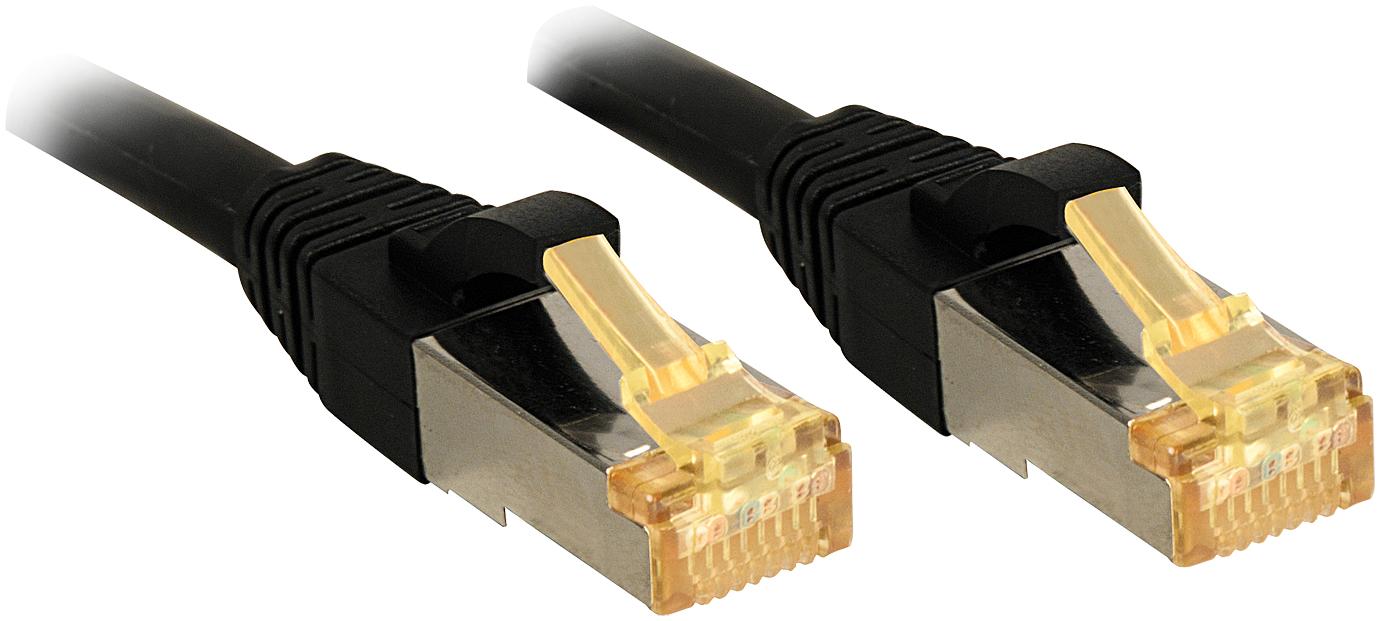 Lindy Cat.7 Patch Cable S/FTP PIMF LSOH Black 10m