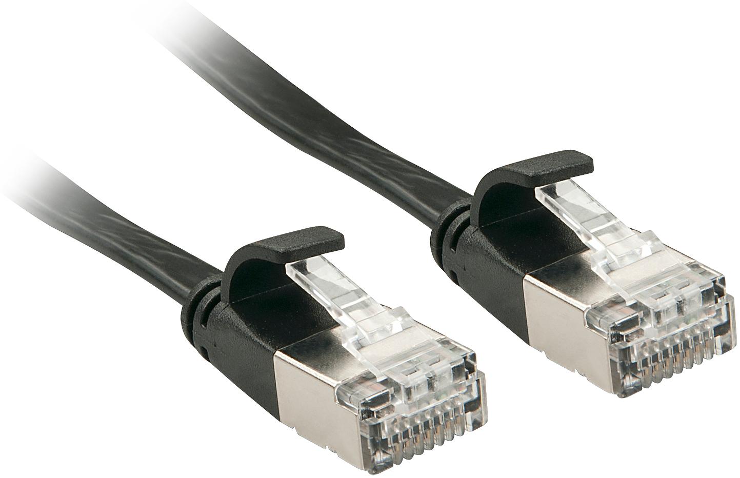 Lindy Cat.6A U/FTP Flat Patch Cable 2m