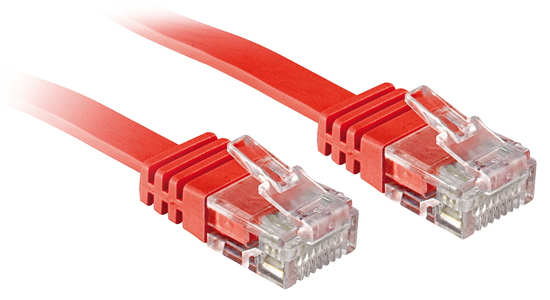 Lindy Cat.6 U/UTP Flat Cable Red 3m