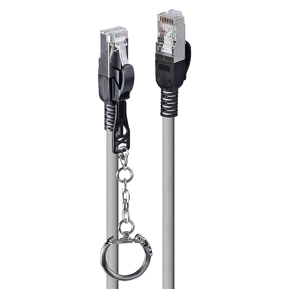 Lindy 1m Cat.6A S/FTP Security Network Cable Grey