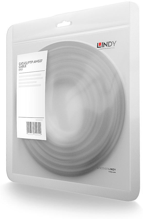 Lindy Modèle du produit : Cat.6 S/FTP Cable grey 0.3m Patchcable