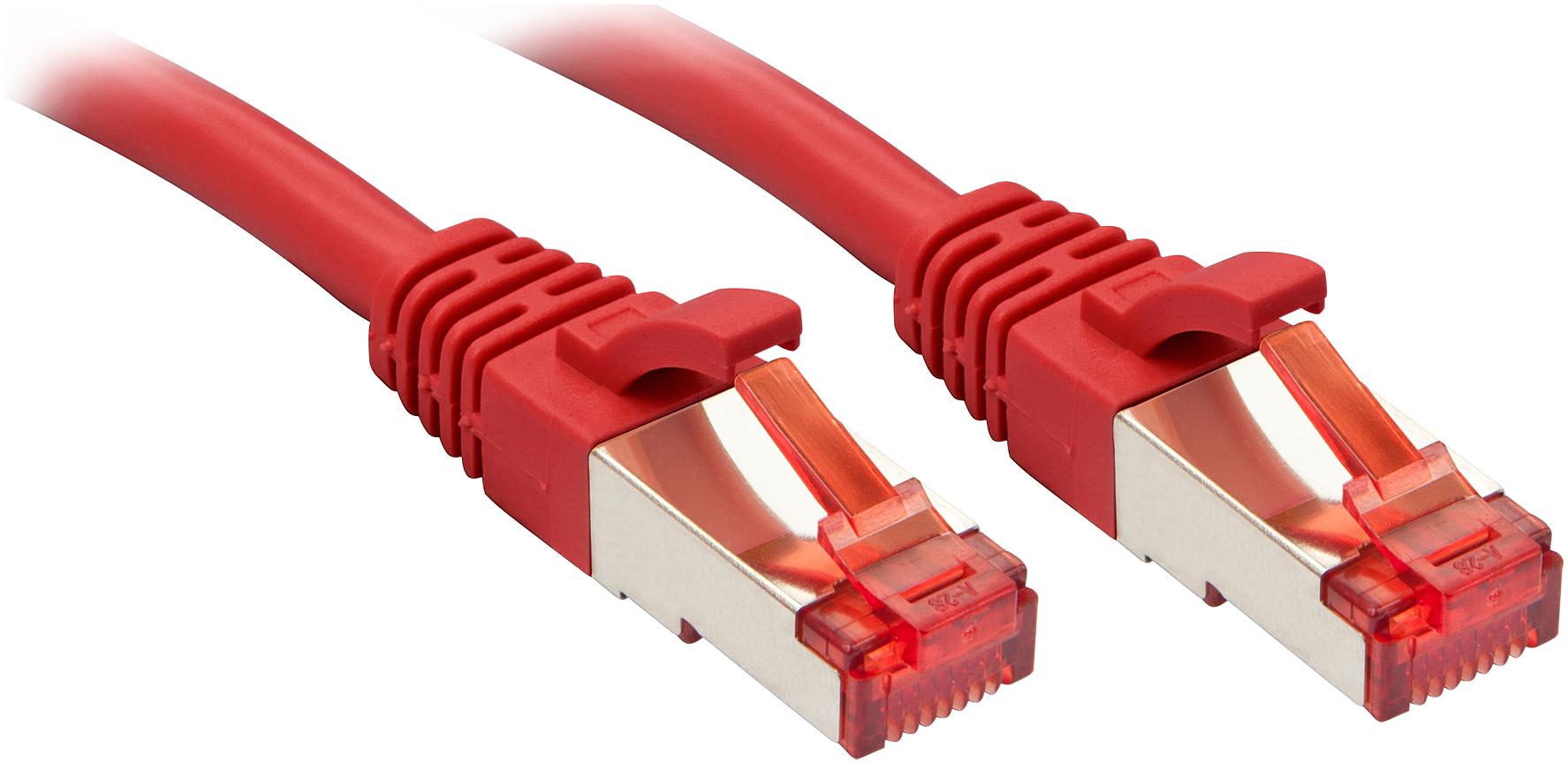 Lindy Cat.6 S/FTP Cable Red 10m Patch Cable