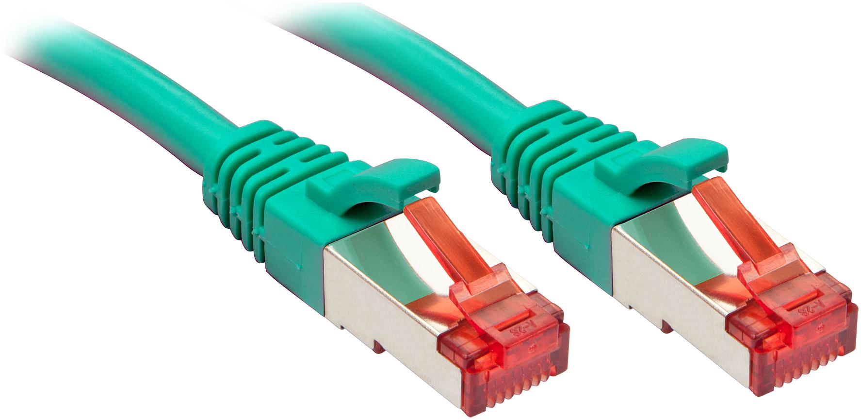 Lindy Cat.6 S/FTP Cable green 0.3m Patchcable
