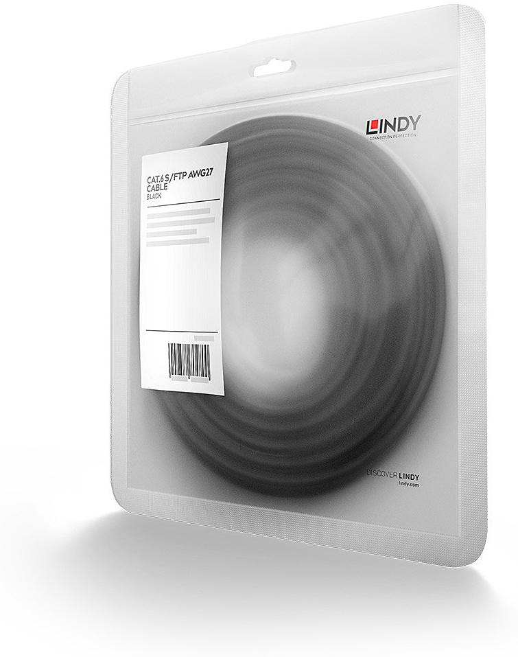Lindy Cat.6 S/FTP Cable black 1.5m Patchcable