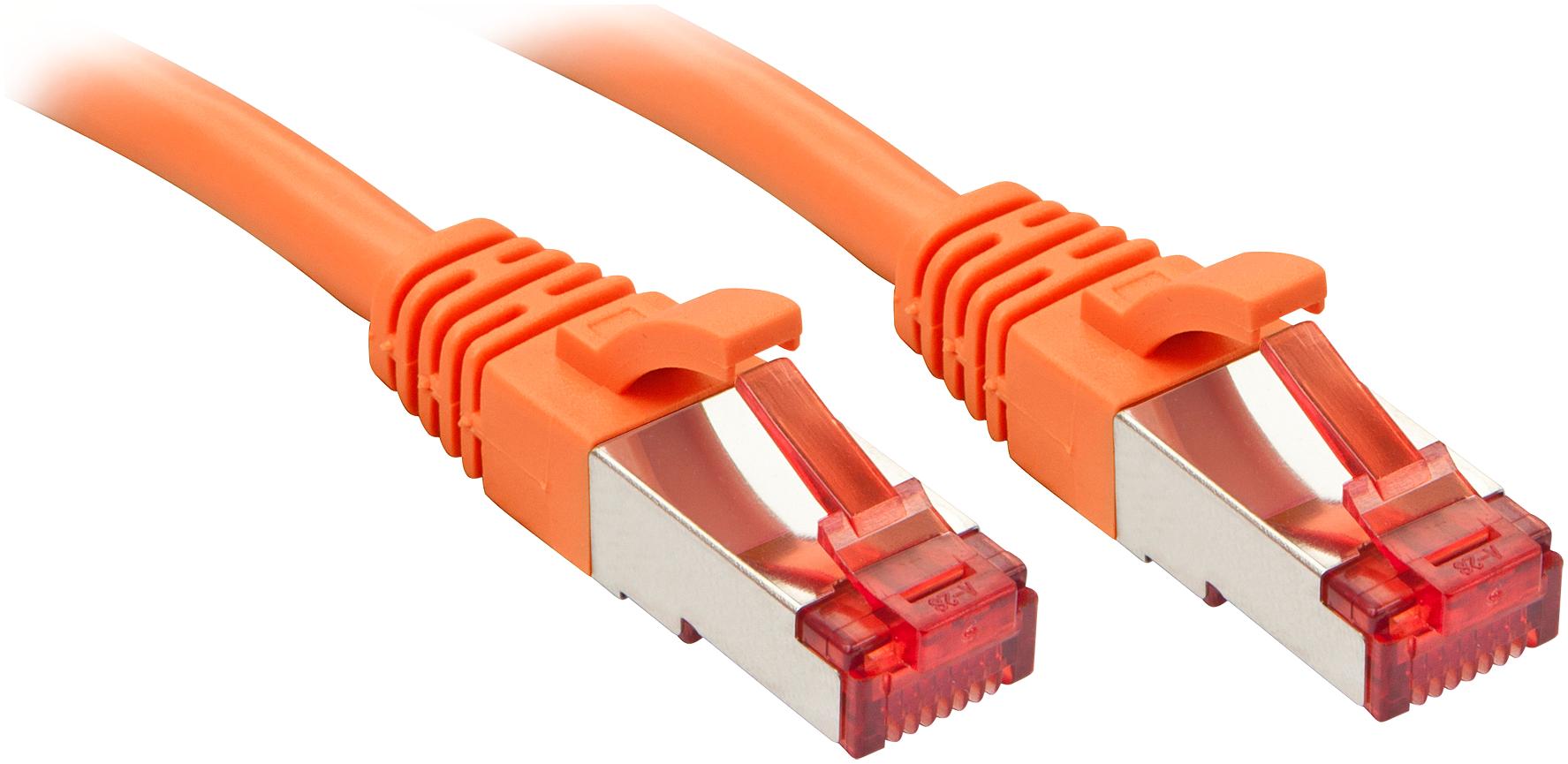 Lindy Cat.6 S/FTP Cable orange 0.5m Patchcable