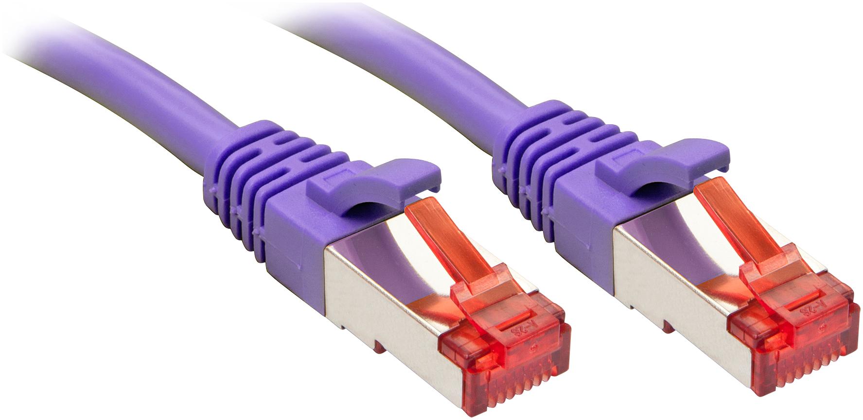 Lindy Cat.6 S/FTP Cable Purple 1m Patch Cable