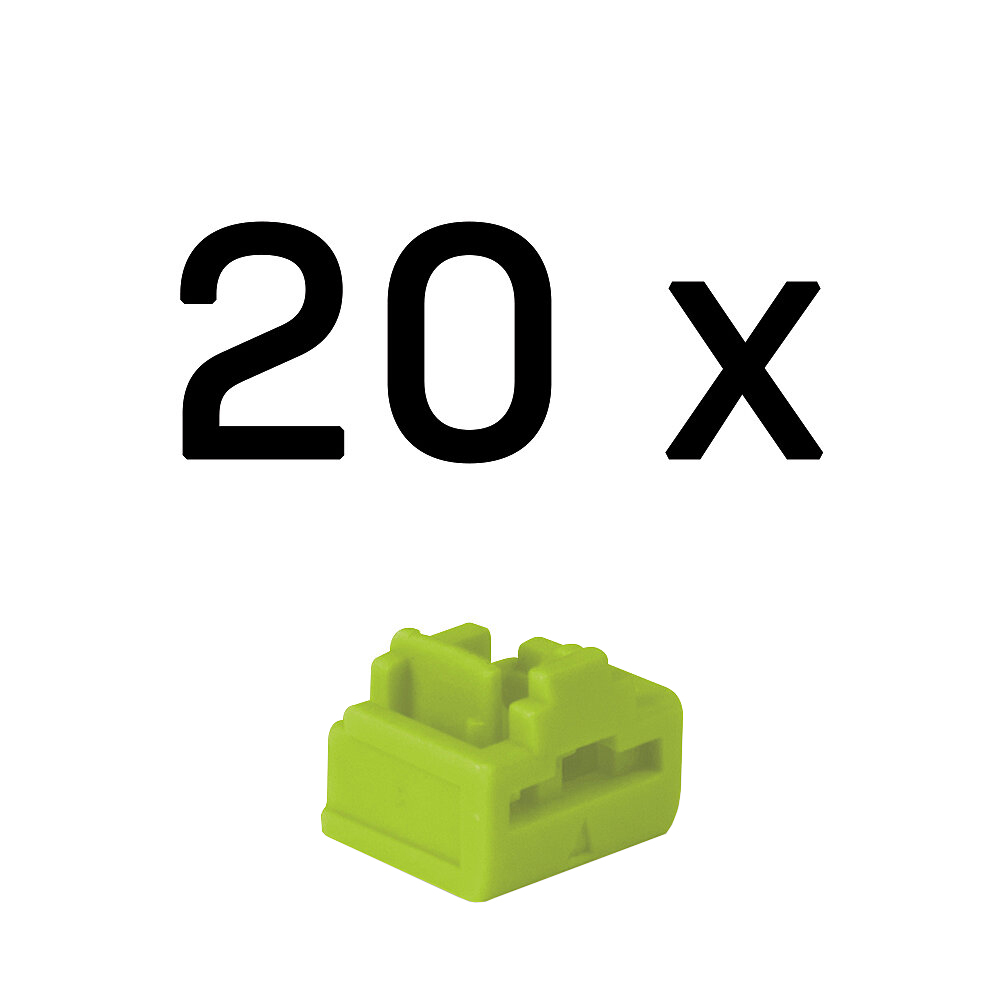 Lindy LINDY RJ45 Port Schlösser grün, 20 Stück