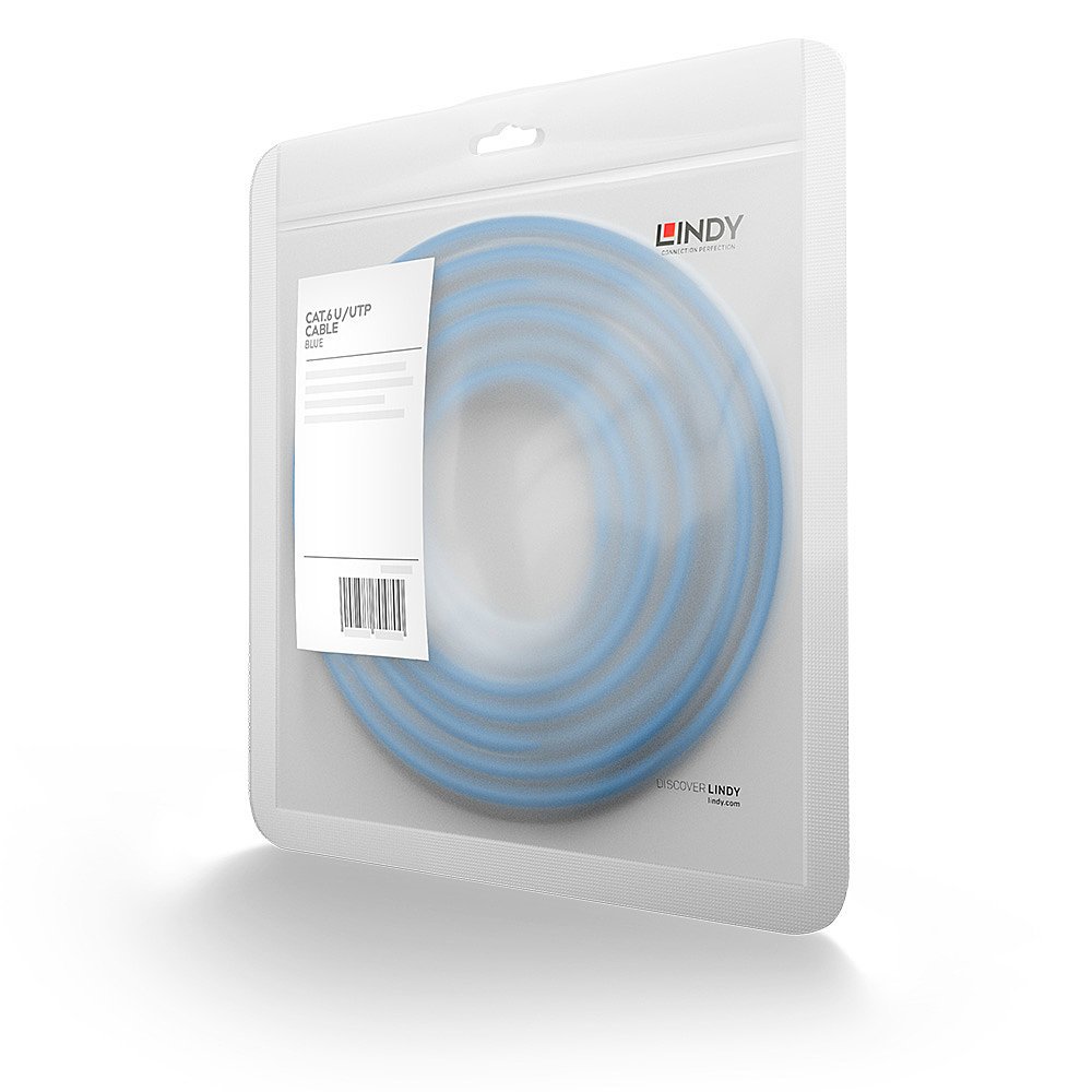 Lindy Cat.6 UTP Cable Blue 3m