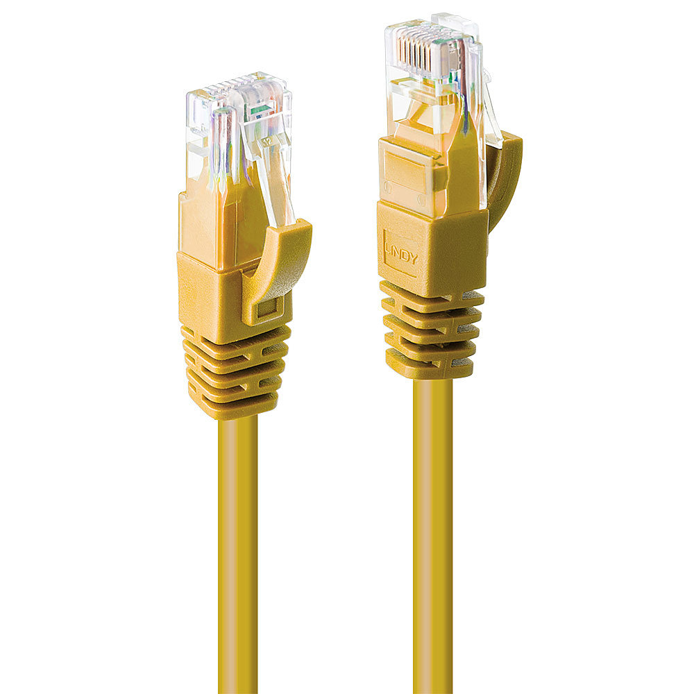 Lindy Cat.6 UTP Cable Yellow 0.5m