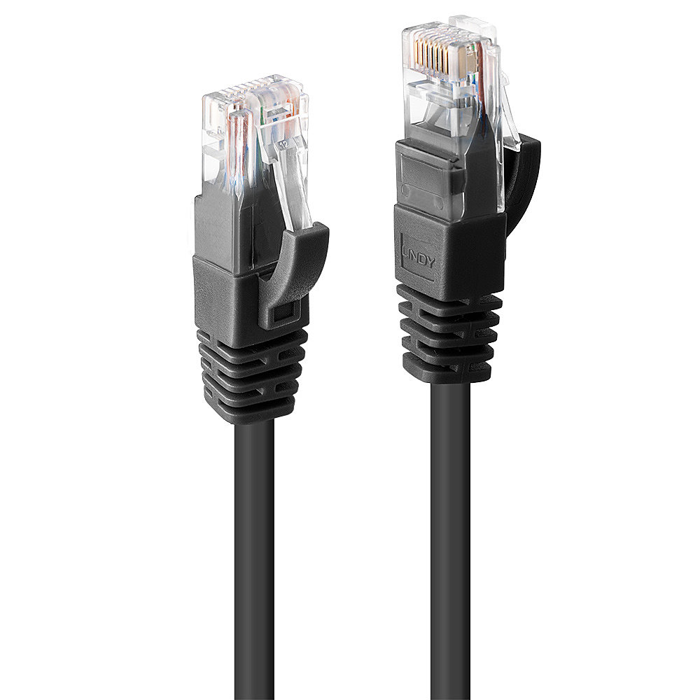 Lindy Cat.6 UTP Cable Black 3m
