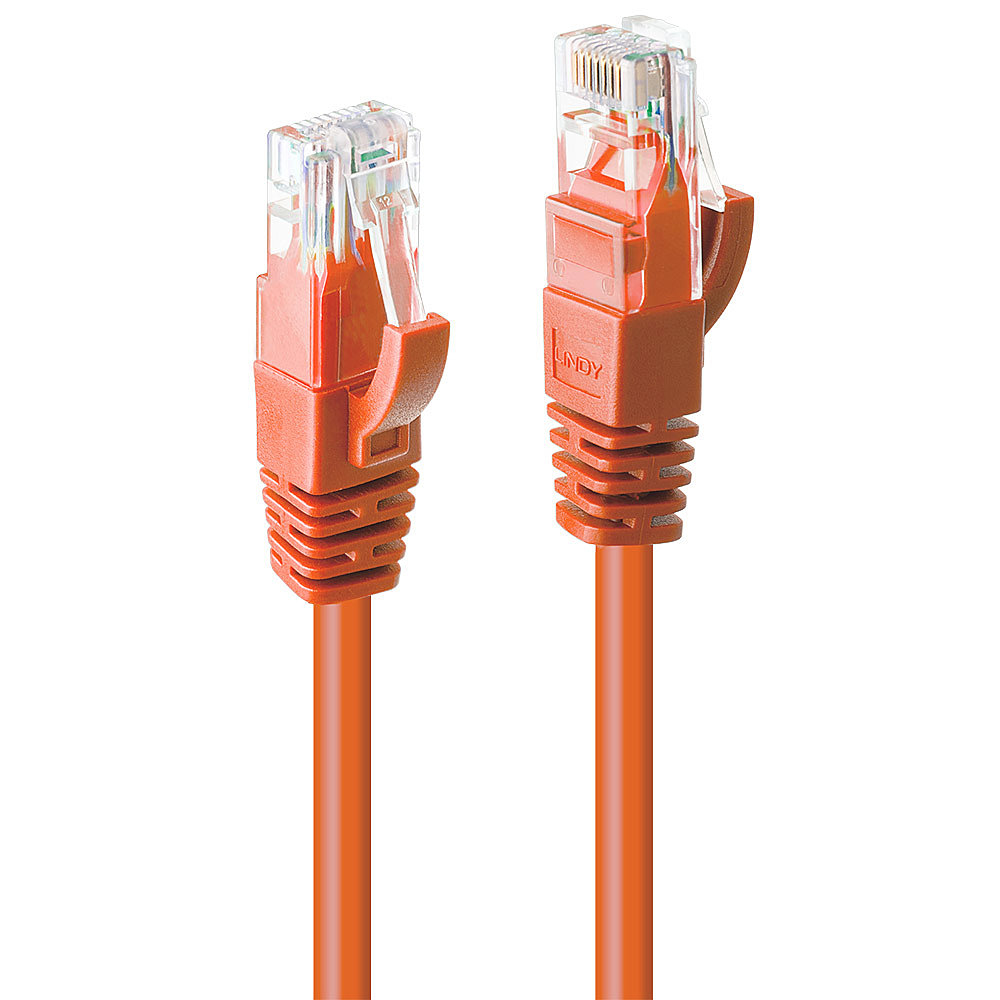 Lindy Cat.6 UTP Cable Orange 0.5m