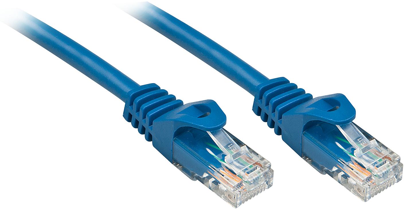 Lindy Basic Cat.6 U/UTP Cable Blue 0.3m