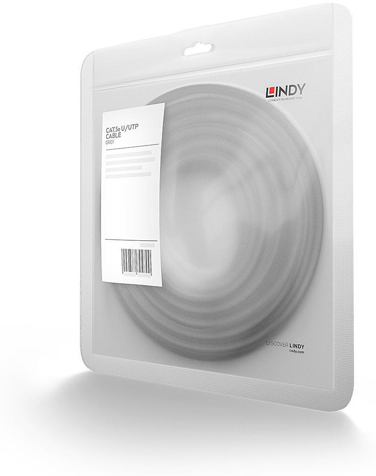 Lindy 0.3m Cat.5e U/UTP Patch Cable Grey Colour Code EIA/TIA 568B