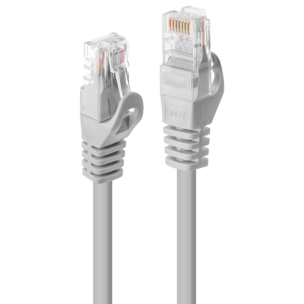 Lindy 1m Cat.5e U/UTP Patch Cable Grey Colour Code EIA/TIA 568B