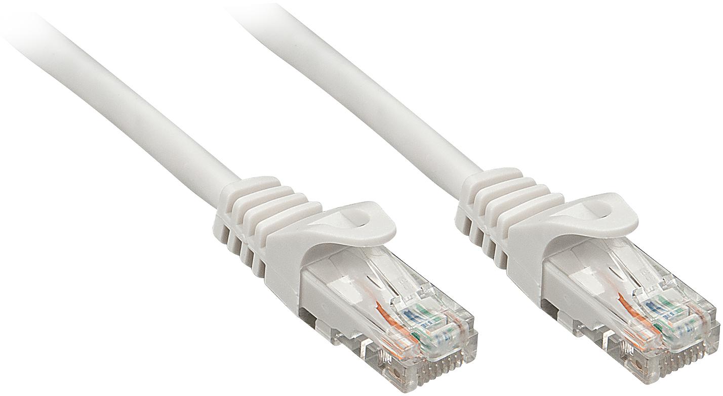 Lindy 5m Cat.5e U/UTP Patch Cable Colour Grey Low Cost Version