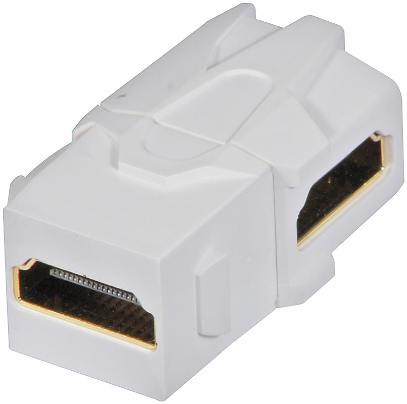 Lindy HDMI 90 degree female coupler keystone for wall box Keystone modue for wall boxes