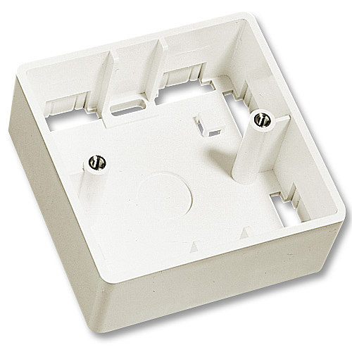 Lindy Surface wall box single UK 86x86x47 white