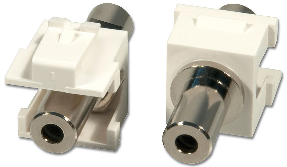 Lindy 2x Stereo Keystone 3.5mm F/F Keystone module f. wall plates