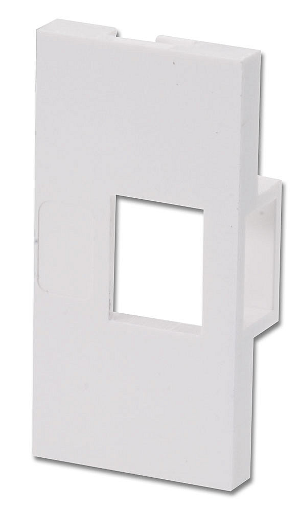Lindy 4 Face Plate Module for 1 Keystone SnapIn Module for Wall Boxes