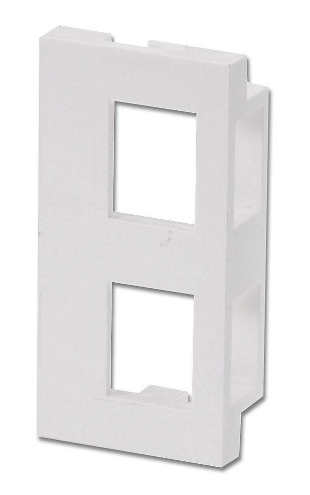 Lindy 4 Face Plate Module for 2 Keystone SnapIn Module for Wall Boxes