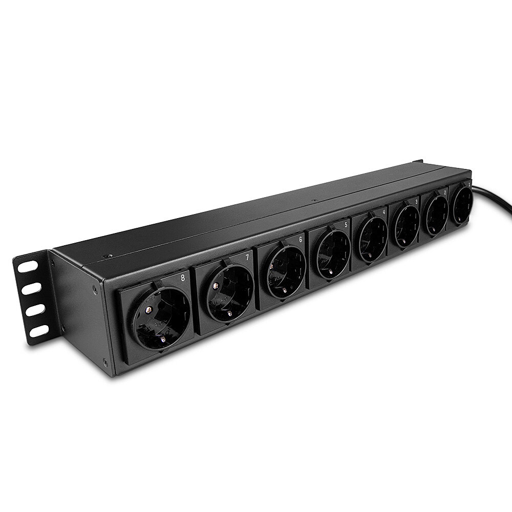 Lindy 8 Way Schuko PDU with switches