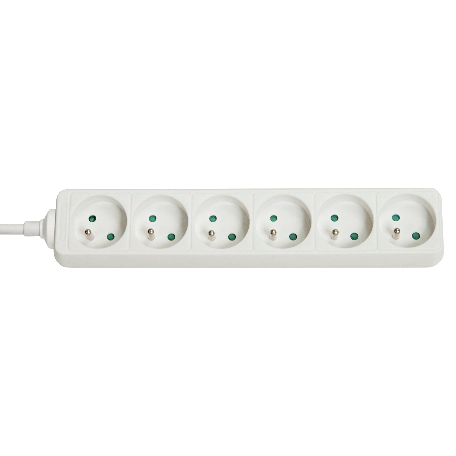 Lindy Multiprise 6 prises 1.40m (Blanc)