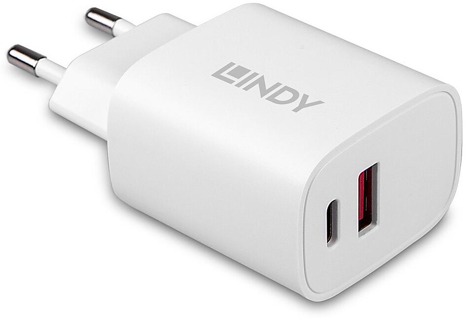 Lindy 20W USB Type A & C Charger