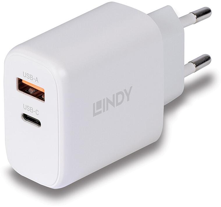 Lindy 65W USB Type A & C GaN Charger