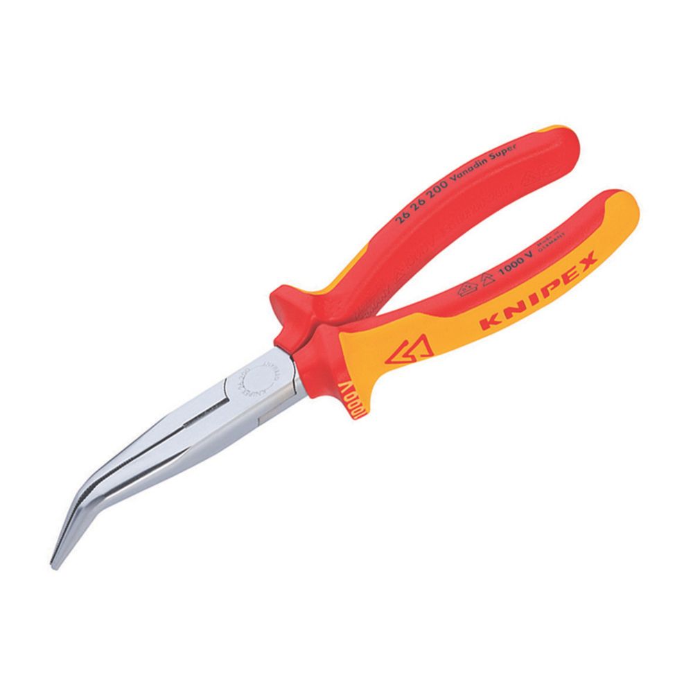 Knipex Pince coupante latérale à bec long courbe VDE 200mm