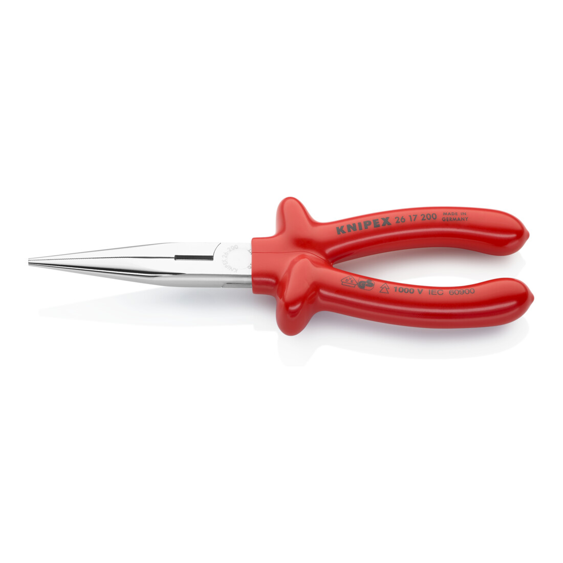 Knipex Pinces à becs demi-ronds avec tranchant, (pinces bec de cigogne)