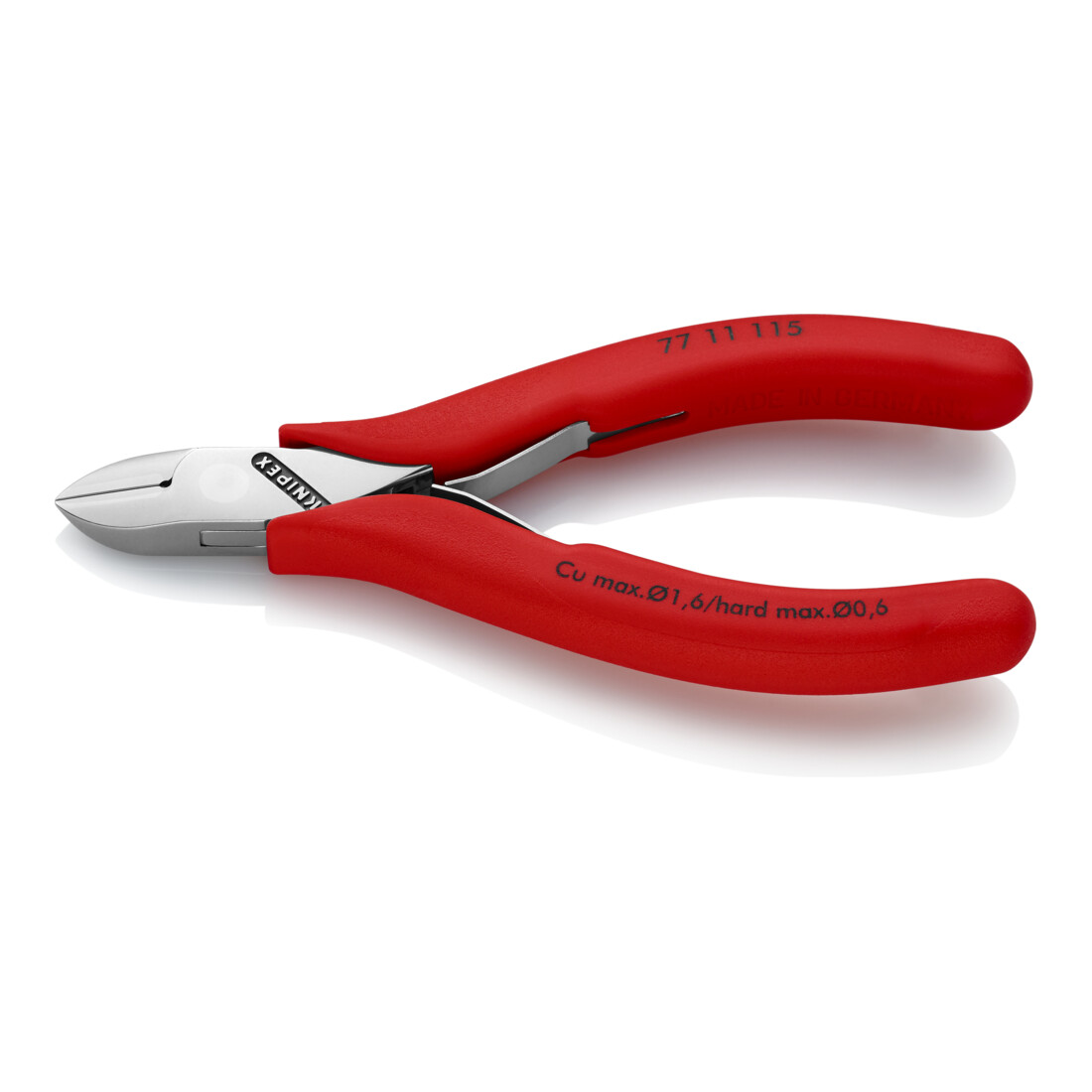Knipex Pinces coupantes de côté pour l’électronique, Avec charnière entrepassée