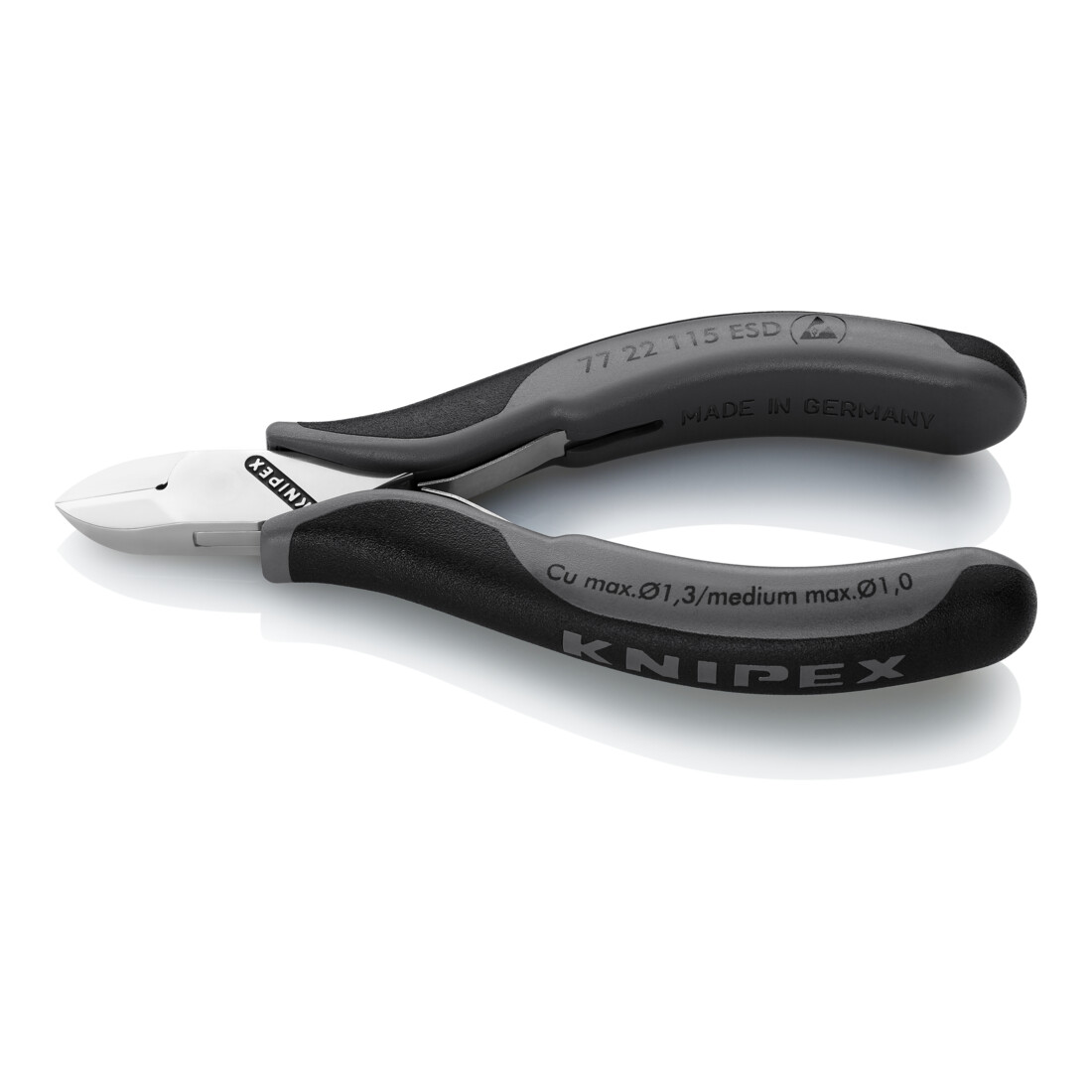 Knipex Pinces coupantes de côté pour l’électronique ESD
