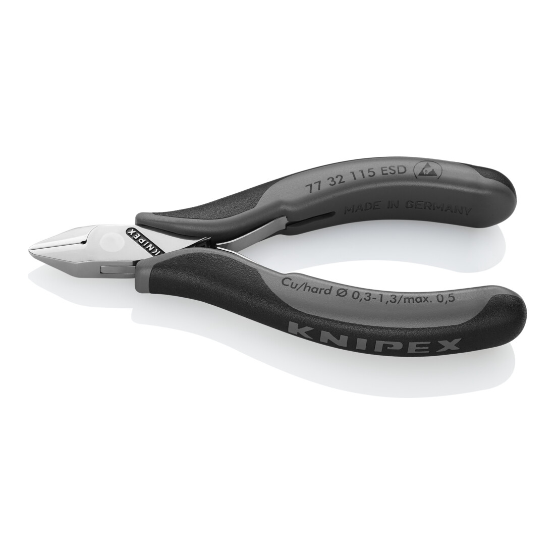 Knipex Pinces coupantes de côté pour l’électronique ESD